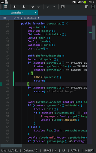 Zira PHP Editor 2 - Image screenshot of android app
