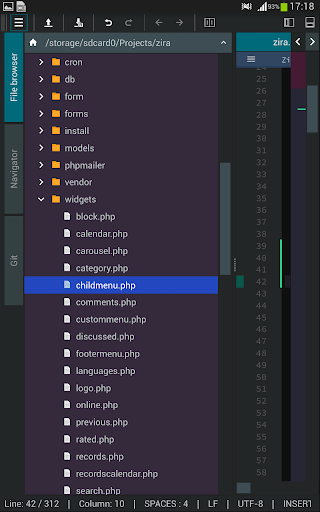 Zira PHP Editor 2 - Image screenshot of android app