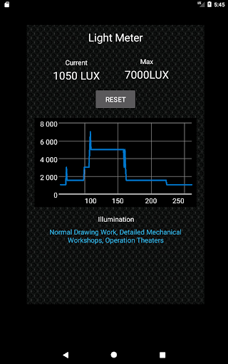 Lux Light Meter FREE - Image screenshot of android app