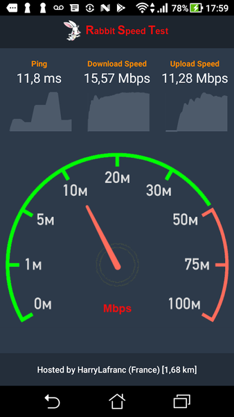 Rabbit Speed Test FREE - Image screenshot of android app