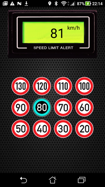 Speed Limiter - Image screenshot of android app