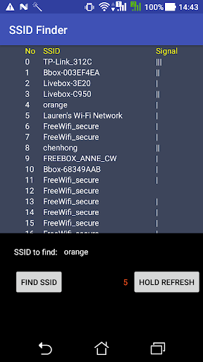 WIFI SSID Finder FREE - Image screenshot of android app