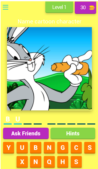 Cartoon Characters Quiz - عکس بازی موبایلی اندروید