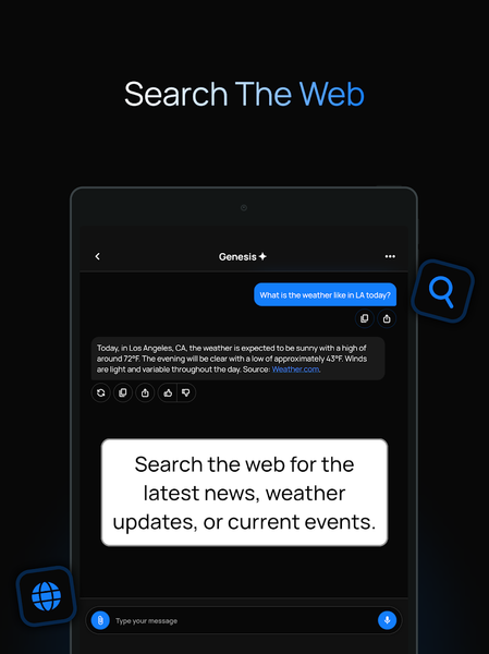 Genesis: Chatbot Assistant AI - عکس برنامه موبایلی اندروید