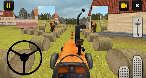 Classic Tractor 3D: Sand Transport - Gameplay image of android game