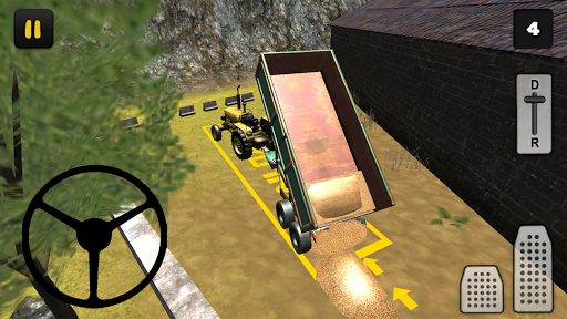 Classic Tractor 3D: Wheat - Gameplay image of android game