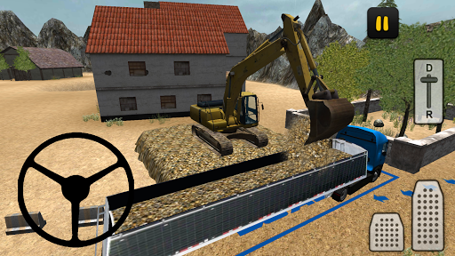 Construction Truck 3D: Gravel - Gameplay image of android game