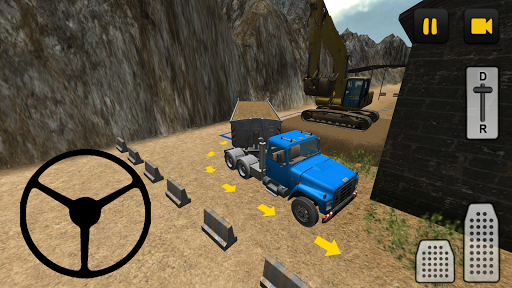 Construction Truck 3D: Sand - Gameplay image of android game