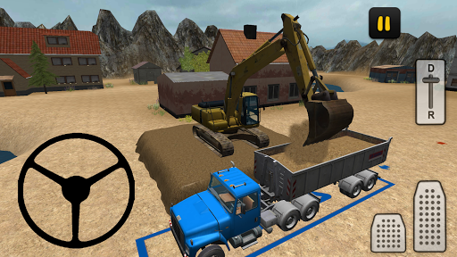 Construction Truck ۳D: Sand - عکس بازی موبایلی اندروید