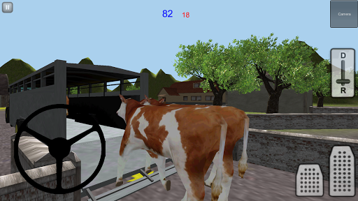 Farm Cattle Transporter 3D - Gameplay image of android game