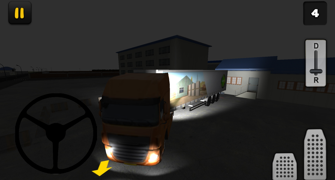 Night Truck 3D: Factory Parkin - عکس بازی موبایلی اندروید