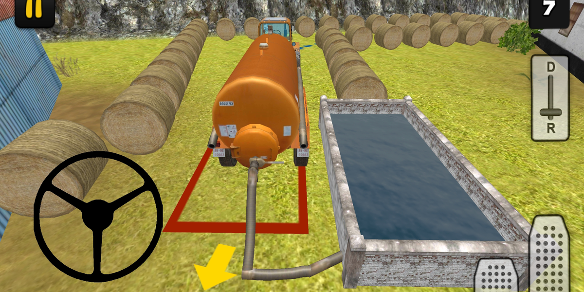 Tractor Simulator ۳D: Water Tr - عکس بازی موبایلی اندروید