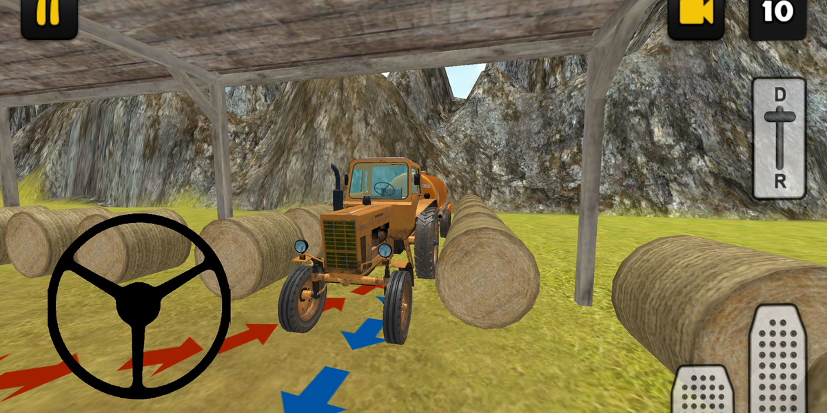 Tractor Simulator 3D: Water Tr - Gameplay image of android game