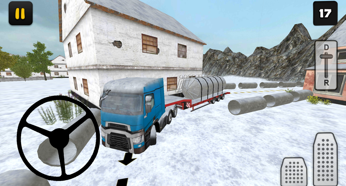 Winter Farm Truck 3D: Silo Tra - عکس بازی موبایلی اندروید