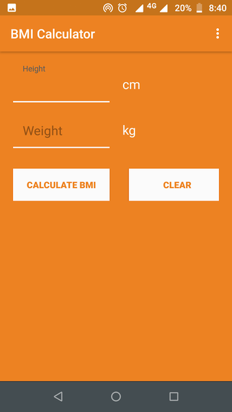 BMI Calculator - عکس برنامه موبایلی اندروید