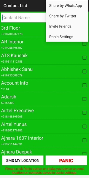 Share Location - Image screenshot of android app