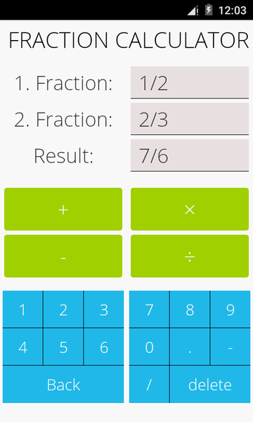 Fractions Math Pro - عکس برنامه موبایلی اندروید