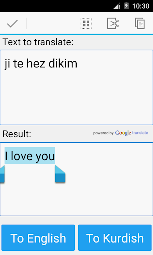 Kurdish English Translator - Image screenshot of android app