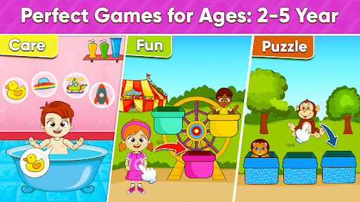 Toddler games for 1 2 3 4 year olds kids free apps - PRESCHOOL AND  KINDERGARTEN PUZZLES AND GAMES 