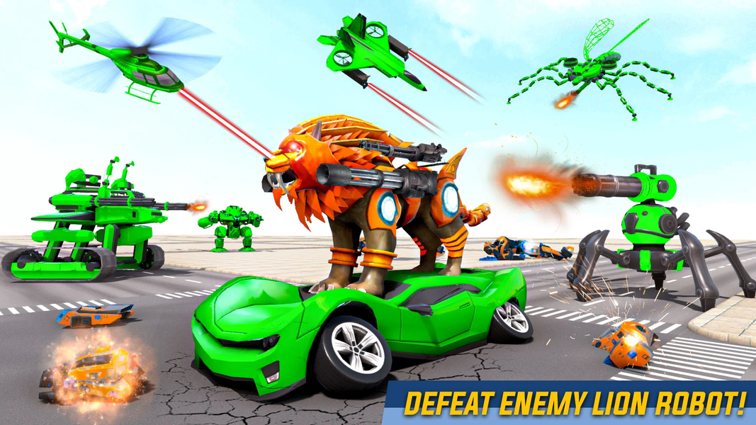 Flying Robot Transforming Game - عکس بازی موبایلی اندروید