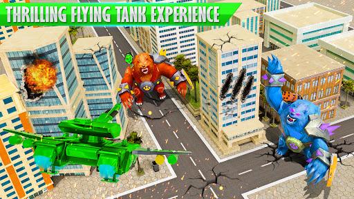 Bear Robot Car Transform: Flying Car Robot War - عکس بازی موبایلی اندروید