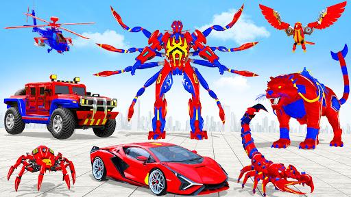 Spider Robot: Robot Car Games - Gameplay image of android game