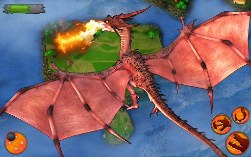 House Dragon Attack Simulator - Gameplay image of android game