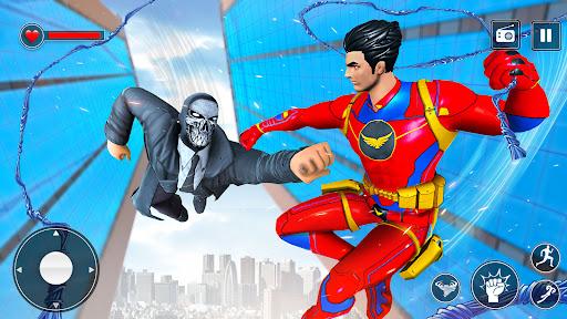Rope Hero Superhero Flying - Gameplay image of android game