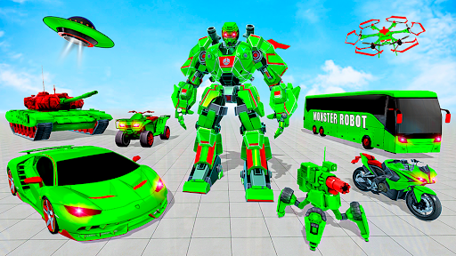 Incredible Robot Game Car Game - Gameplay image of android game