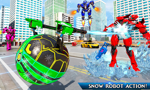 Snow Ball Robot Bike Games - عکس برنامه موبایلی اندروید