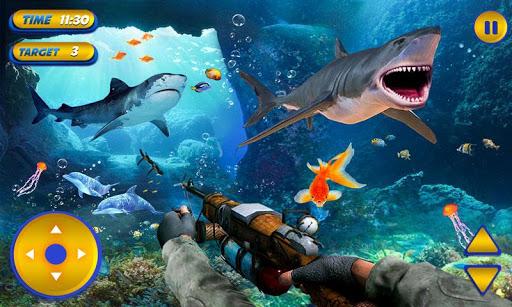 Underwater Fishing Shark Games - عکس برنامه موبایلی اندروید
