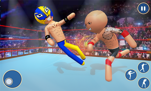 Stickman wrestling Fight arena: Fighting Game - Gameplay image of android game