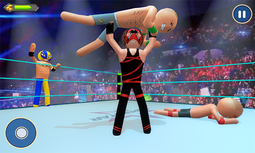 Stickman wrestling Fight arena: Fighting Game - Gameplay image of android game