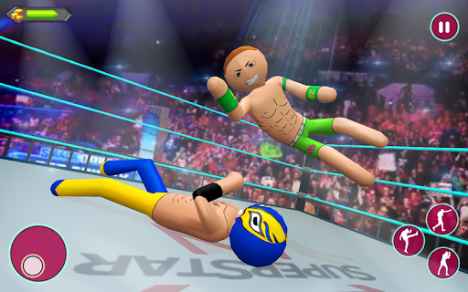 Stickman wrestling Fight arena: Fighting Game - Gameplay image of android game