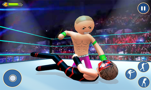 Stickman wrestling Fight arena: Fighting Game - Gameplay image of android game