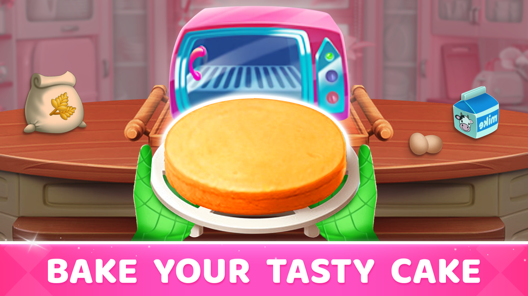 Cake Maker: Diy Cooking Games - Gameplay image of android game