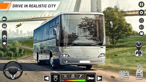 offroad Bus Simulator 3D Games - Gameplay image of android game