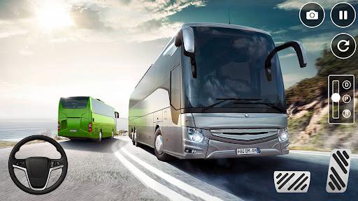 offroad Bus Simulator 3D Games - Gameplay image of android game