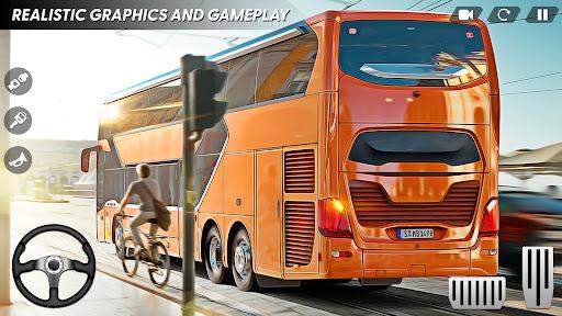 offroad Bus Simulator 3D Games - Gameplay image of android game