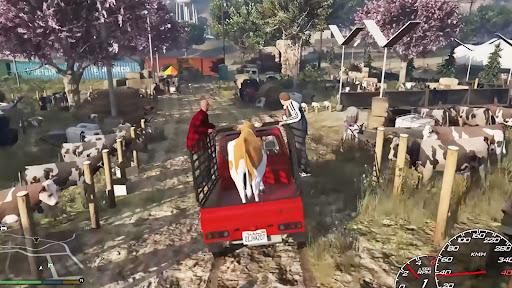 Animal Cargo Truck Transport - Gameplay image of android game