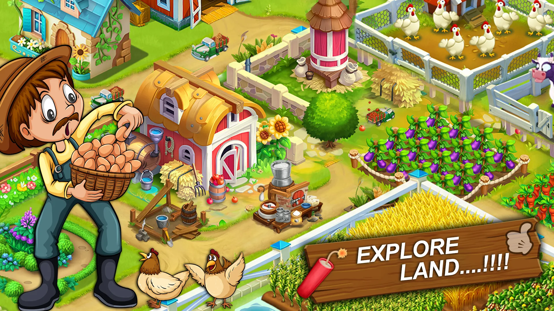 بازی Farming Town Offline Farm Game - دانلود | بازار