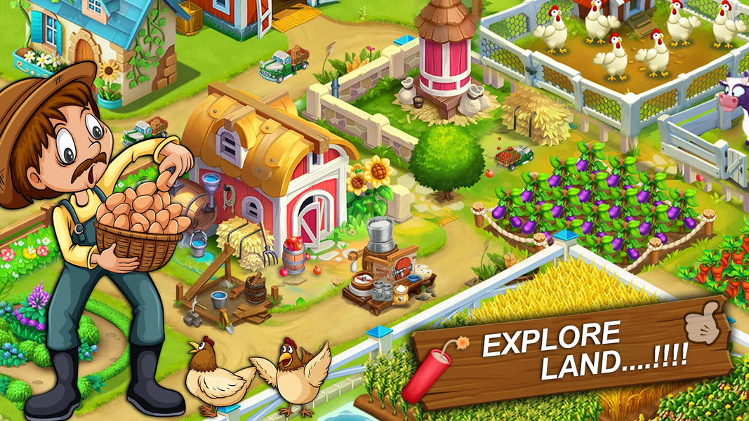 Farming Town Offline Farm Game - Gameplay image of android game