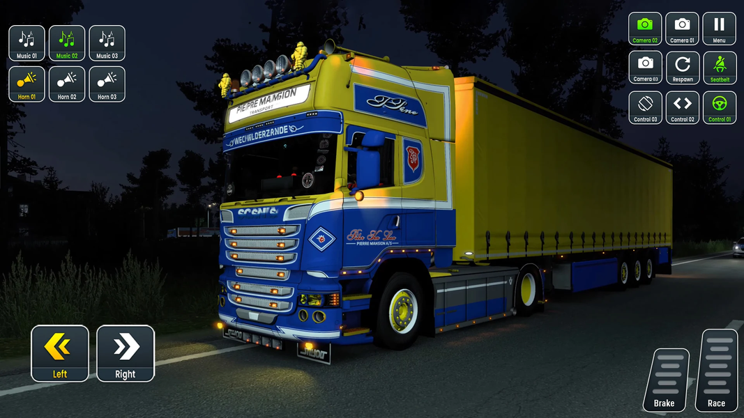 GL Open World Truck Driving 3D - Gameplay image of android game