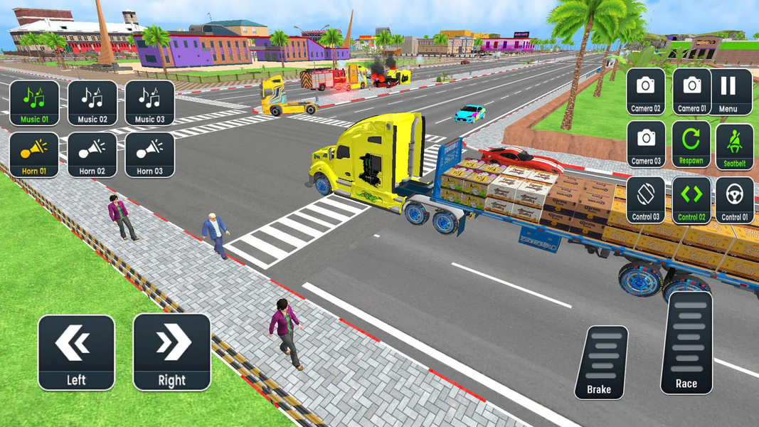 GL Open World Truck Driving 3D - Gameplay image of android game