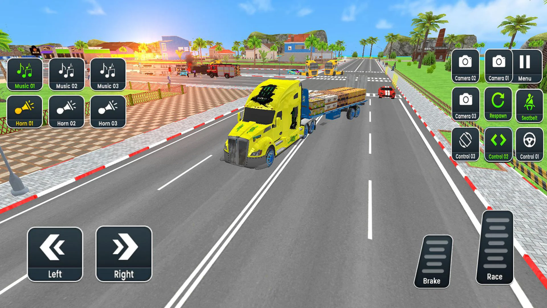 GL Open World Truck Driving 3D - Gameplay image of android game