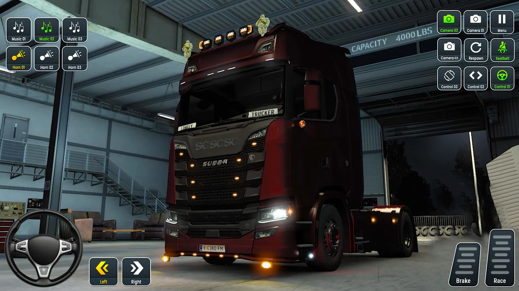 GL Open World Truck Driving 3D - Gameplay image of android game