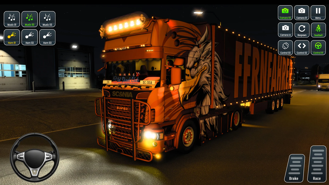 GL Open World Truck Driving 3D - Gameplay image of android game