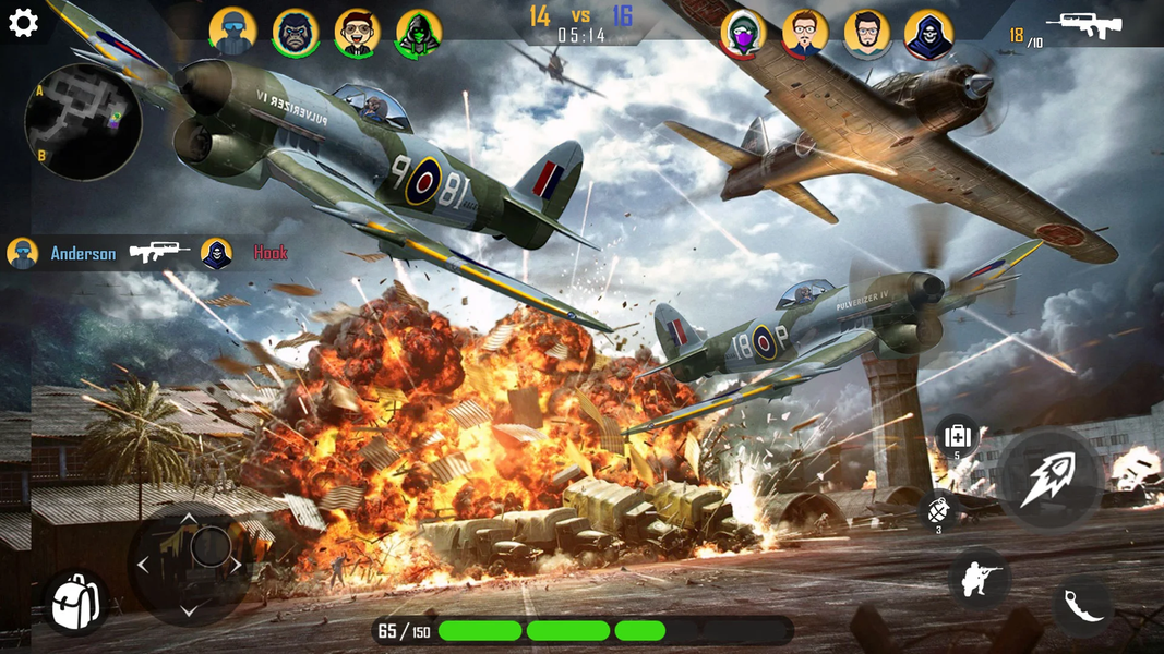 Modern Air Combat Jet Warplane - Gameplay image of android game