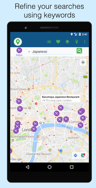 Locator - Find Places - عکس برنامه موبایلی اندروید