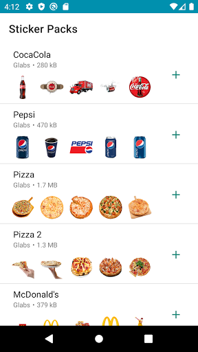 Food Stickers - Image screenshot of android app